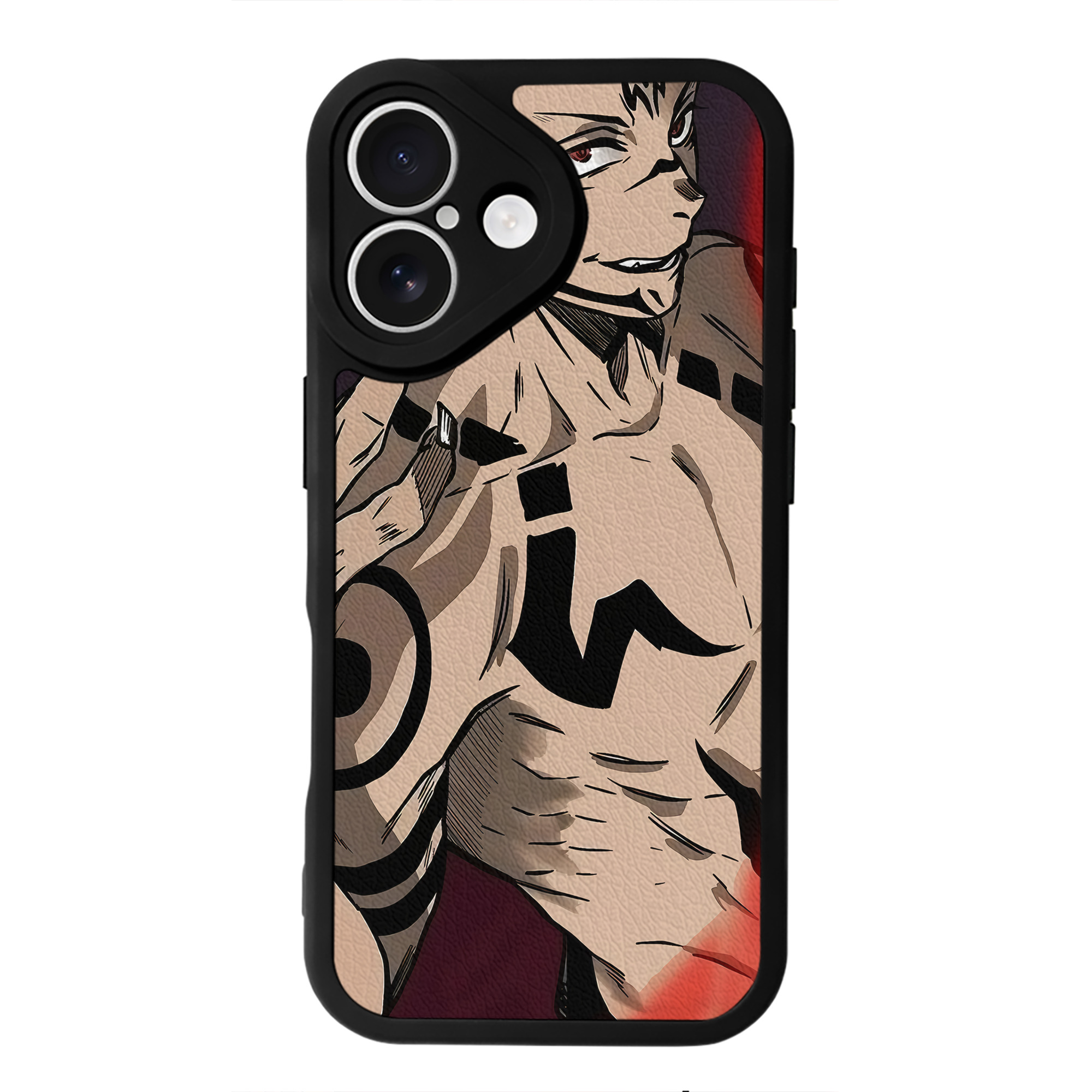 （画像用） 呪術廻戦 Jujutsu Kaisen 【iPhone 16シリーズ対応】シリコンスマホケース（レザー調） 材質：シリコン